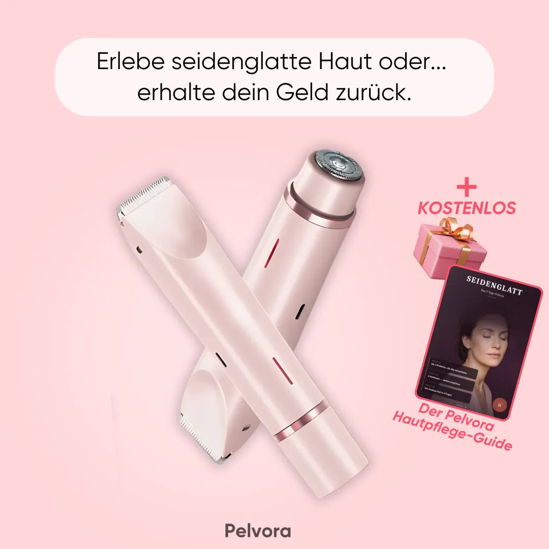Pelvora Glide™ 2-in-1 Intimrasierer