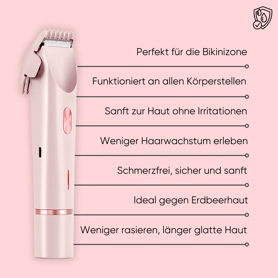Pelvora Glide™ 2-in-1 Intimrasierer